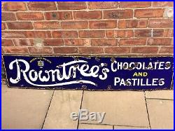 Original Vintage Rowntrees Enamel Sign