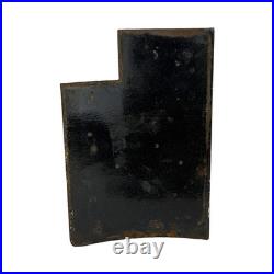 Original Vintage Royal Mail Postbox Enamel Collection Plate Shrubbery Avenue