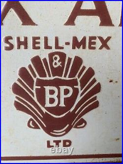 Original Vintage Shell Mex BP Enamel Sign Eastbourne