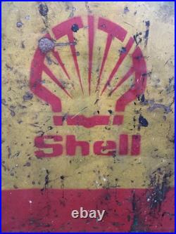 Original Vintage Shell Oil Enamel Metal Sign 63cm Diameter, Rare and Collectable Original Vintage Shell Oil Enamel Metal Sign 63cm Diameter, Rare and Collectable