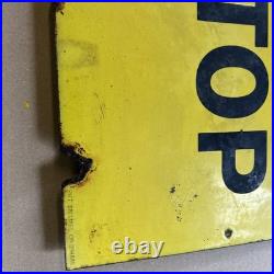 Original Vintage The Star Newspaper Enamelled Sign Enamel Sales Never Stop