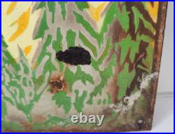Original Vintage Wales Forestry Commission Fire Porcelain Enamel Sign