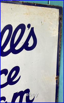 Original Vintage Walls Ice Cream Enamel sign Advertising Kitchenalia