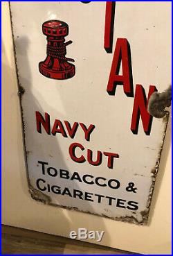 Original Wills's Large Enamel Capstan Navy Cut Tobacco/Cigarettes Sign Vintage