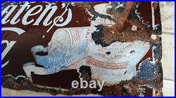 Original enamel sign Van Houten's Cocoa