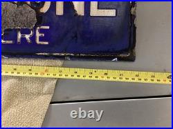 Original enamel sign, you May Telephone From Here, super, display