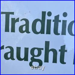 Original pub brewery traditional beers sign vintage enamel advertising