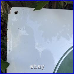 Original pub brewery traditional beers sign vintage enamel advertising