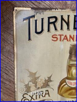 Original vintage Antique Tin Advertising Sign Whisky Hawick not enamel Scottish