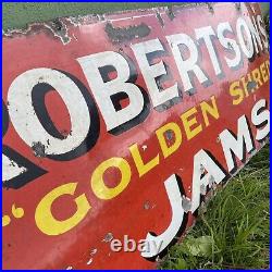 Original vintage Jam enamel sign