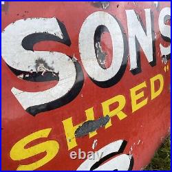 Original vintage Jam enamel sign