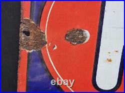 Original vintage enamel Advertising Sign RINSO boho chic laundry utility display