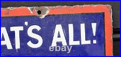 Original vintage enamel Advertising Sign RINSO boho chic laundry utility display
