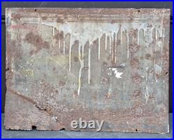 Original vintage enamel Advertising Sign RINSO boho chic laundry utility display