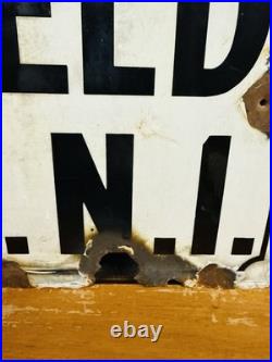 Original vintage enamel London street sign Parkfield Street, Islington N1