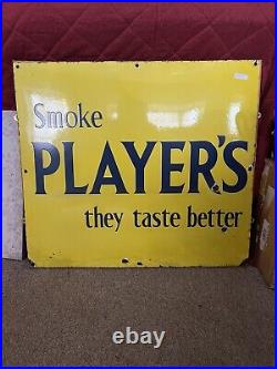 Original vintage enamel advertising sign
