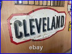 Original vintage enamel garage sign