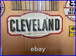 Original vintage enamel garage sign