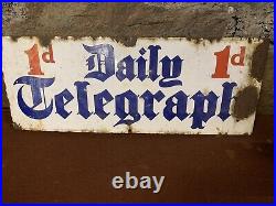 Original vintage enamel sign