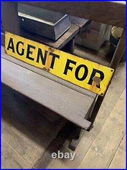 Original vintage enamel sign