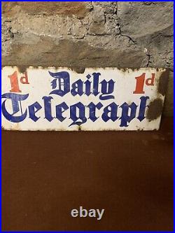 Original vintage enamel sign