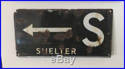 Original vintage enamel sign Air Raid Shelter WW2 air raid 100% Original