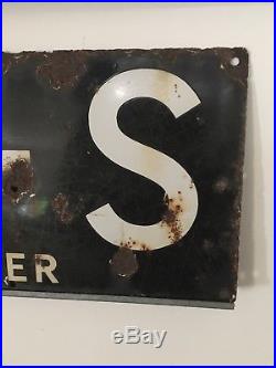 Original vintage enamel sign Air Raid Shelter WW2 air raid 100% Original