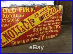 Original vintage enamel sign Brecon