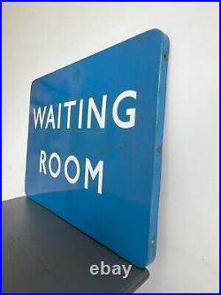 Original vintage enamel station sign 24 x 18