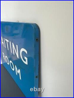 Original vintage enamel station sign 24 x 18