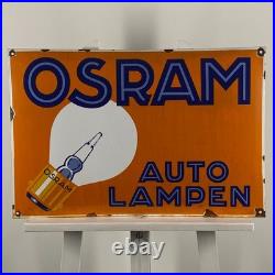 Osram Enamel Sign 60x40cm (23.6x15.7) Big Nice Vintage Car Garage Wall Sign