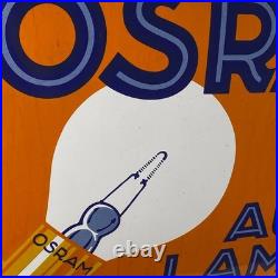Osram Enamel Sign 60x40cm (23.6x15.7) Big Nice Vintage Car Garage Wall Sign