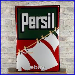 PERSIL Enamel Sign 23.6x15.7 (60x40cm) Nice Retro Showroom Vintage Unique Decor PERSIL Enamel Sign 23.6x15.7 (60x40cm) Nice Retro Showroom Vintage Unique Decor