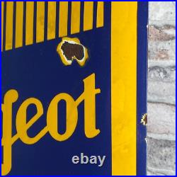 PEUGEOT Enamel Sign 23.6x15 (60x38cm) Big Vintage Collector Garage Service Sign PEUGEOT Enamel Sign 23.6x15 (60x38cm) Big Vintage Collector Garage Service Sign