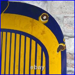 PEUGEOT Enamel Sign 23.6x15 (60x38cm) Big Vintage Collector Garage Service Sign PEUGEOT Enamel Sign 23.6x15 (60x38cm) Big Vintage Collector Garage Service Sign