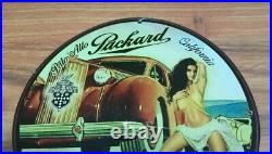 Packard approved services Palo Alto Vintage porcelain enamel sign 1950s