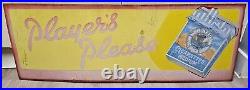 Player's Please vintage enamel sign Large 45x16 Inch Tobacco Sign