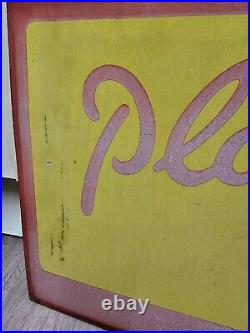 Player's Please vintage enamel sign Large 45x16 Inch Tobacco Sign