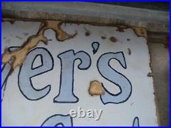 Players Navy Cut Enamel Sign, Vintage Sign Worldwide Shipping