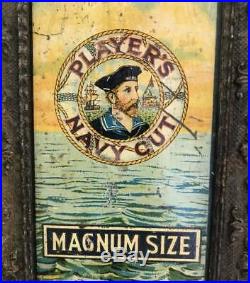 Players Navy cut tin sign advertising garage enamel mancave vintage retro indust