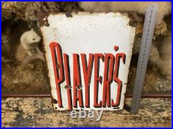 Players Original Enamel Sign