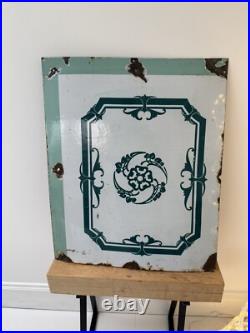 Porcelain Enamel Vintage French/Kitchen /Splashback /Sign /Shabby Chic Bathroom