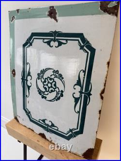 Porcelain Enamel Vintage French/Kitchen /Splashback /Sign /Shabby Chic Bathroom