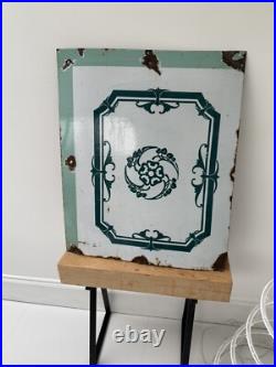 Porcelain Enamel Vintage French/Kitchen /Splashback /Sign /Shabby Chic Bathroom