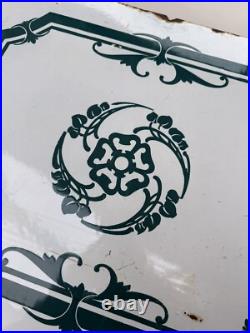 Porcelain Enamel Vintage French/Kitchen /Splashback /Sign /Shabby Chic Bathroom