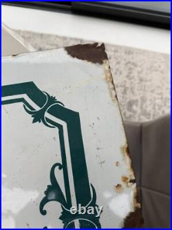 Porcelain Enamel Vintage French/Kitchen /Splashback /Sign /Shabby Chic Bathroom