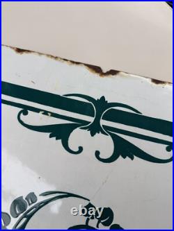 Porcelain Enamel Vintage French/Kitchen /Splashback /Sign /Shabby Chic Bathroom