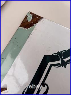Porcelain Enamel Vintage French/Kitchen /Splashback /Sign /Shabby Chic Bathroom