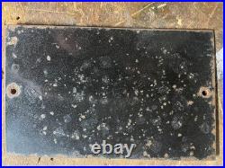 RARE Vintage Porcelain Enamel Sign No Photos Nude Beach Swim Suits Optional Sign