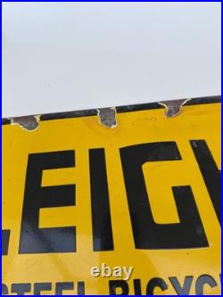 Raleigh Vintage Porcelain Enamel Sign Man Cave/cycling / BMX / Burner / Large Raleigh Vintage Porcelain Enamel Sign Man Cave/cycling / BMX / Burner / Large